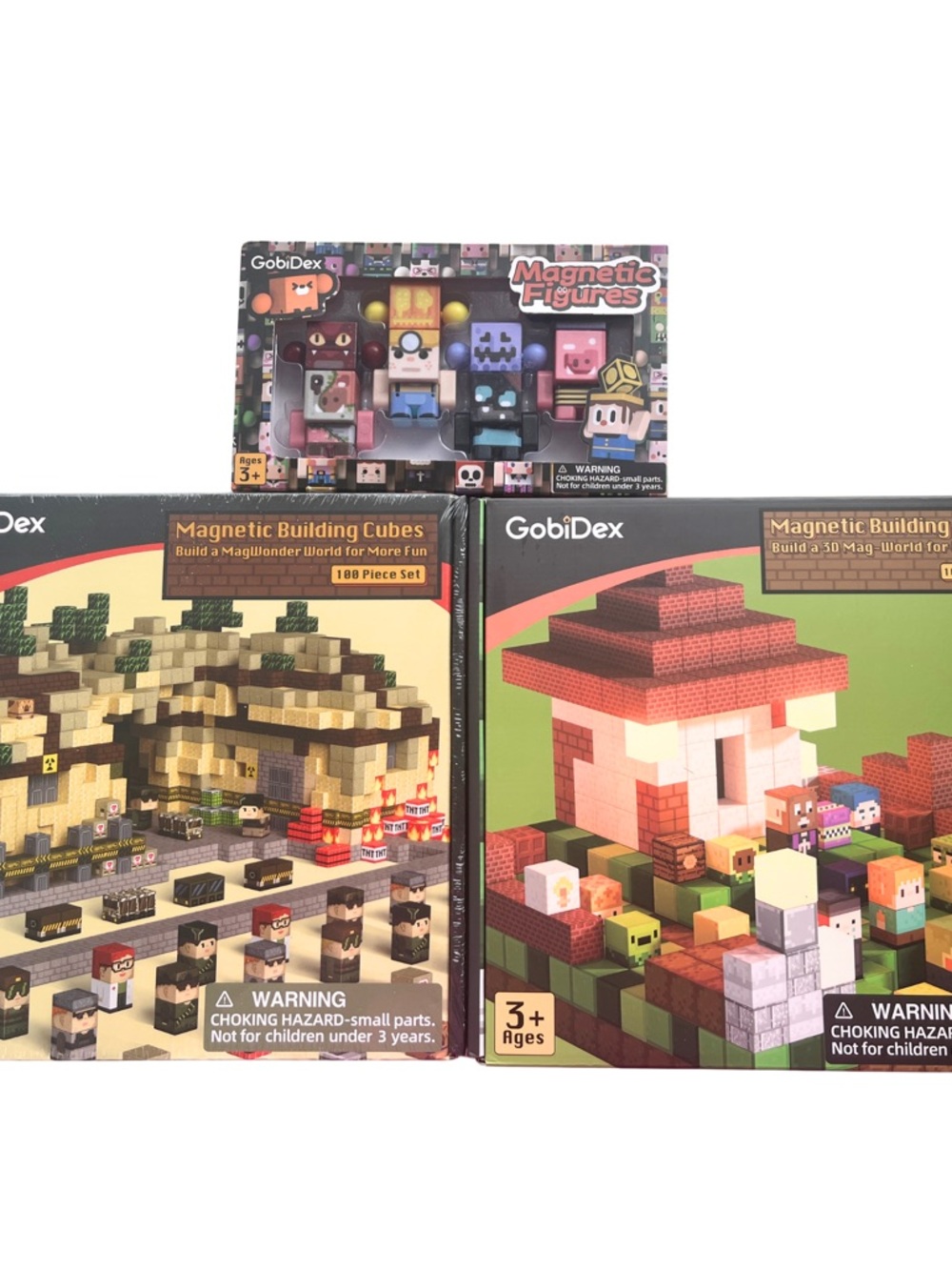 Magnetic Building Cubes and Figures - Multi-Color Kids Toy Sets - Bundle deal!